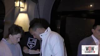 Alex Rodriguez outside Craigs restaurant in West Hollywood