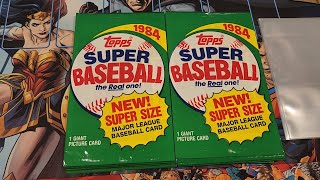 1984 Topps Super Baseball Packs!! 5x7 Topps Baseball Cards!!!! Big RC Pull!!!