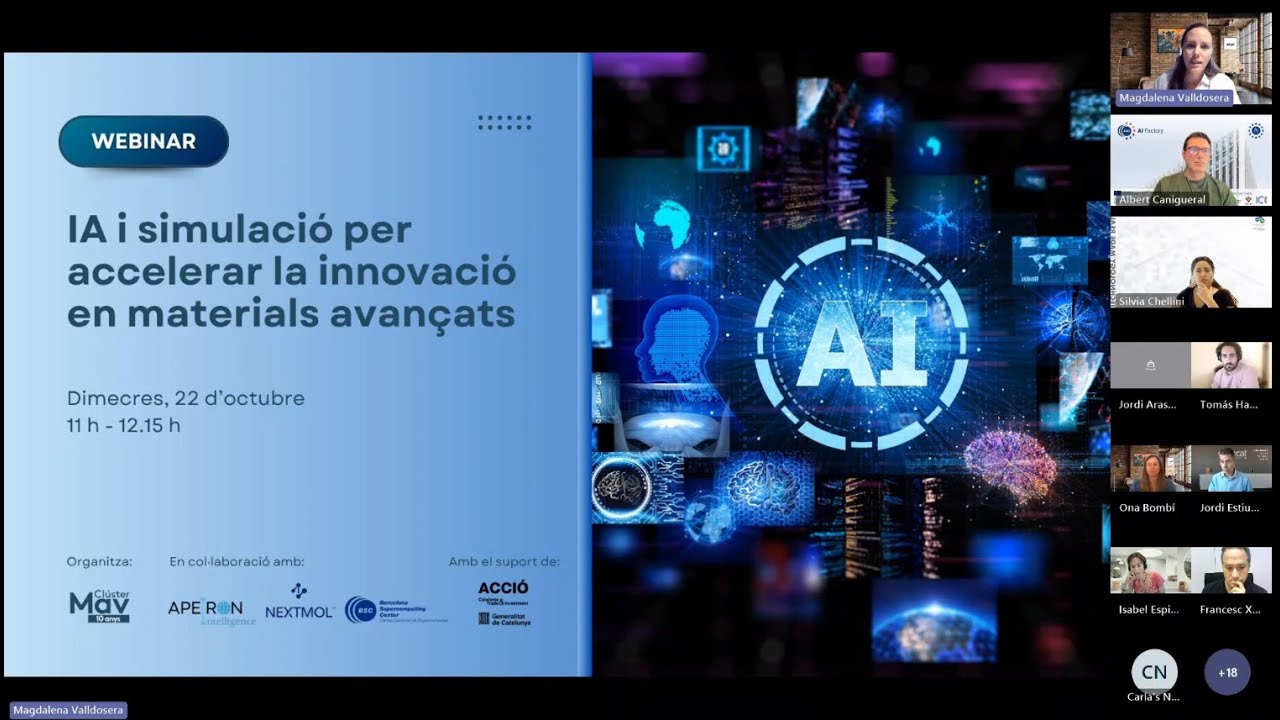 💻WEBINAR | IA i simulació per accelerar la innovació en materials avançats