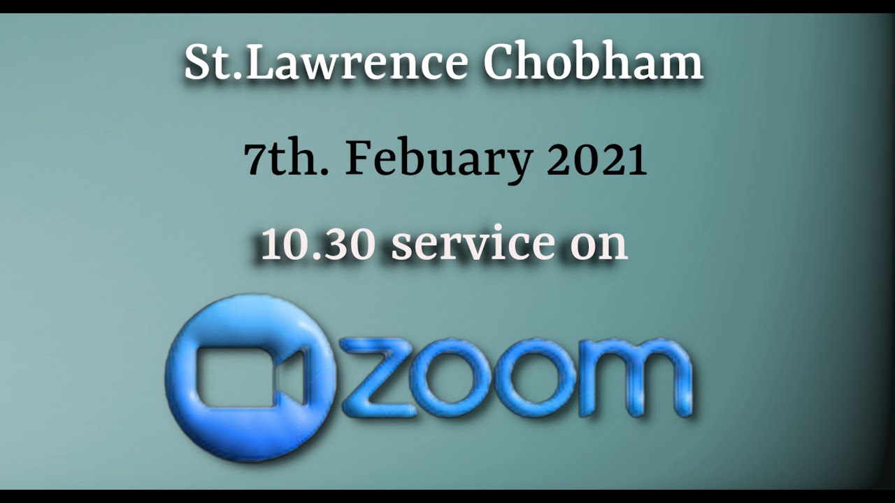 Todays Zoom Service