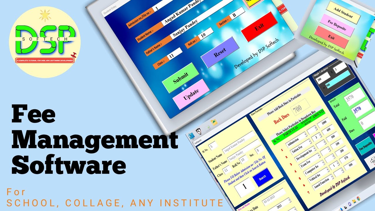 Fee Management Software for || school || Coaching || Institute #School ...