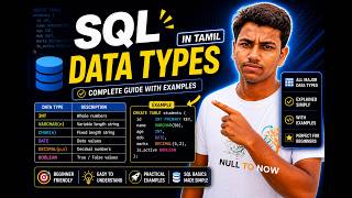 SQL Data Types Full Tutorial in Tamil | With Examples & Limits