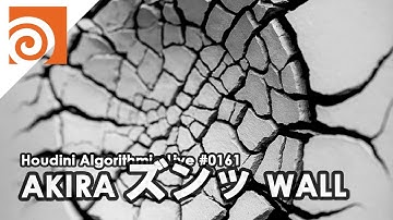 Houdini Algorithmic Live #161 - AKIRA ズンッ WALL