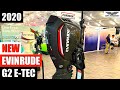 2020 Miami Boat Show -  Evinrude G2 E-TEC 115, 140, and 150 HP Tiller Outboard with power steering.