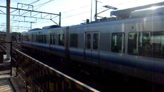 JR西日本225系5000番台E505+E501編成　快速天王寺行き到着