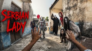 SERBIAN LADY Horror Challenge 😱 | Terrifying Escape from Momo, Joker & Horror Monsters | great fun 4
