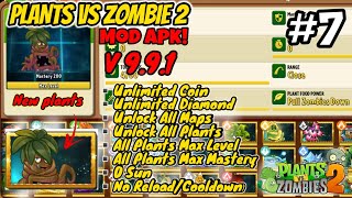 Plants Vs Zombie 2 Mod Apk V9.9.1 Arena Tournament Gameplay | Over Power Plants M200 & No Cooldown screenshot 4