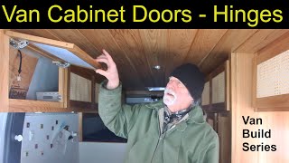 DIY Van Build Cabinet Doors Hinges and Pulls for Promaster Sprinter Transit Van conversion design h