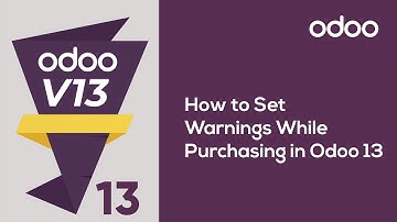 How to set warnings while purchasing in Odoo 13?