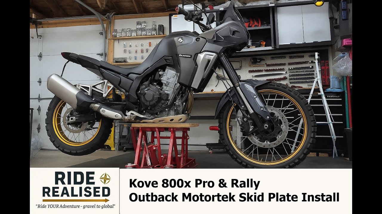 Kove 800X Outback Motortek Skid Plate Install