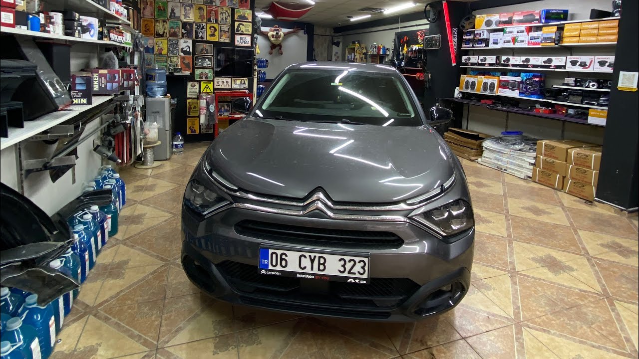 2022 Model Citroen C4 Ambiyans Aydınlatma Uygulaması - YouTube