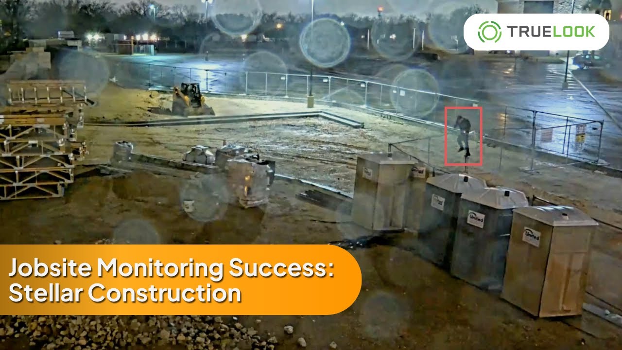 Construction Site Security: Trespasser Caught on Camera - YouTube