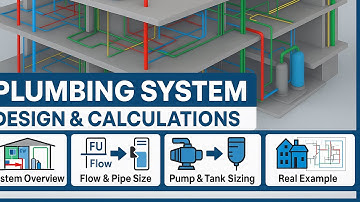 Plumbing System Design & Calculations for CW, HW, Drainage, Venting, Pump & Tank Sizing Using Code