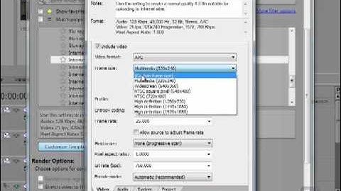 Sony Vegas Tutorial - Part 8 - Exporting to H.264