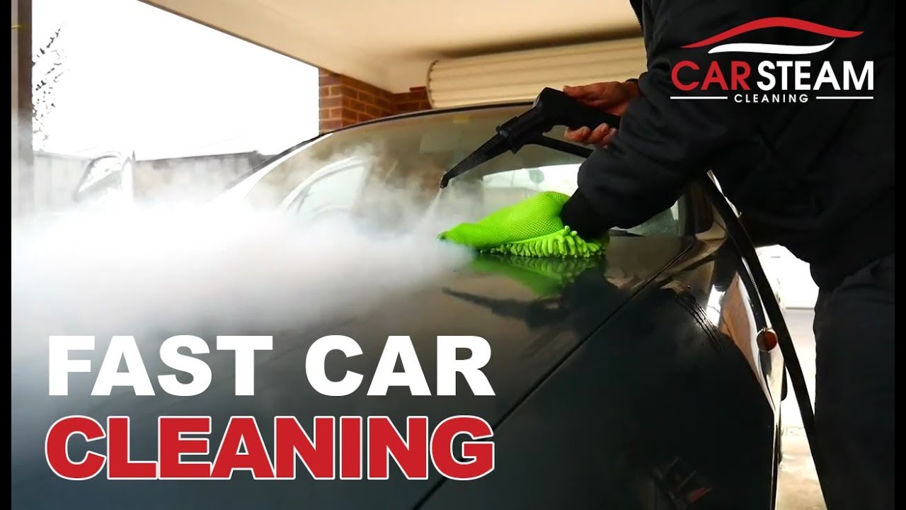 Fast and easy Car Steam Cleaning in less time YouTube