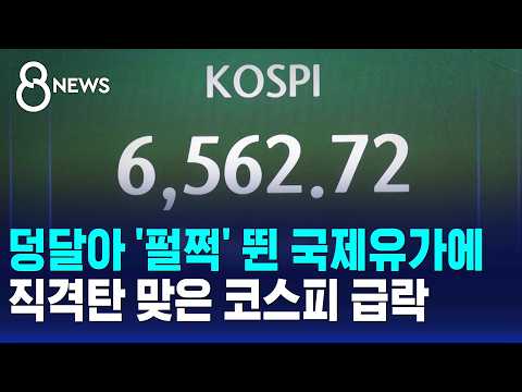 KOSPI Plummets After Global Oil Prices Surge / SBS 8 News