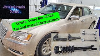 Chrysler 300 Front Struts, Sway Bar Links & Tie Rod Replacement (2011–2020 3.6L RWD Suspension)