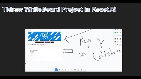 Tldraw WhiteBoard Project in ReactJS
