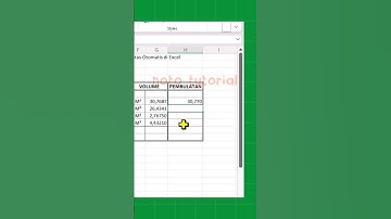 Cara Membulatkan angka keatas otomatis di excel