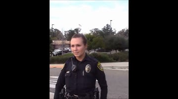 FEMALE COP gets OWNED flexing for an ID COOKIE! ID REFUSAL #endqualifiedimmunity #ego Santa Maria,CA