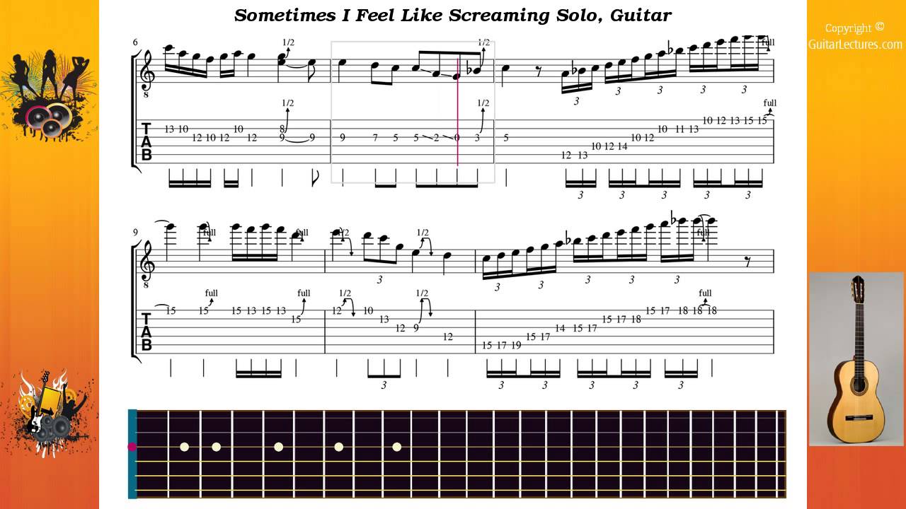 Sometimes I Feel Like Screaming Solo Deep Purple Guitar Youtube