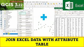 qgis tutorials 32: join excel data to attribute table in qgis | beginners | qgis 3.22 | table join