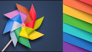 Moving paper TOYS - How To Make Paper Windmill