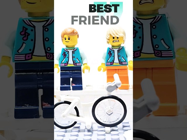 TRY TO RIDE (BUDDIES) #bestfriend #howitsmade #bestmoments #lego #legominifigures #shorts class=