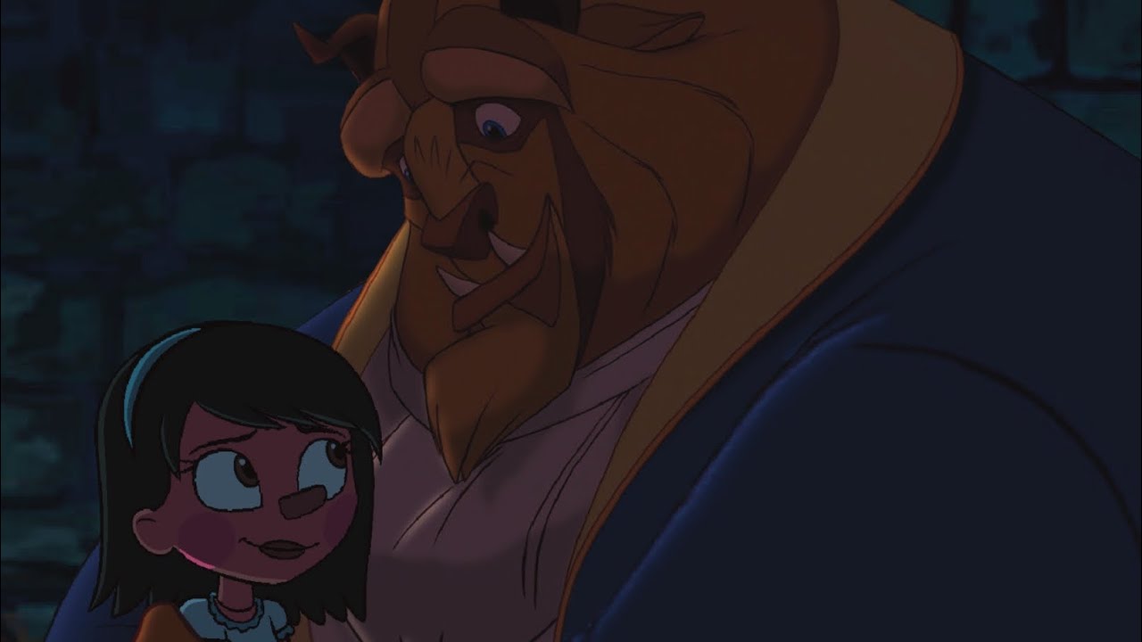 Debbie gives Beast (Adam) a hug to cheer him up ￼