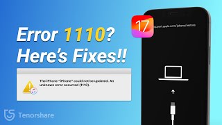 How to Fix iTunes Error 1110 on iPhone or iPad 2024 - iOS 18/17/16/15