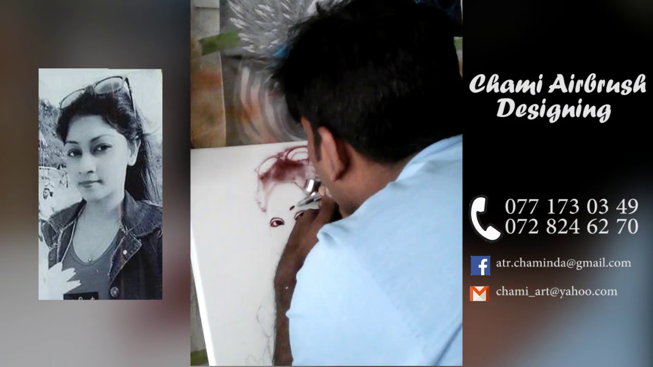 Chami airbrush designs sri lanka(2) YouTube