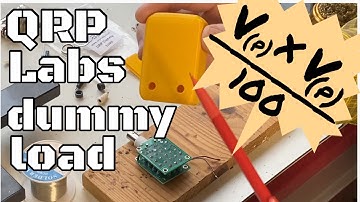 The Dummy Load with power meter for Ham Radio from QRPLabs. Review and 3D printed case.