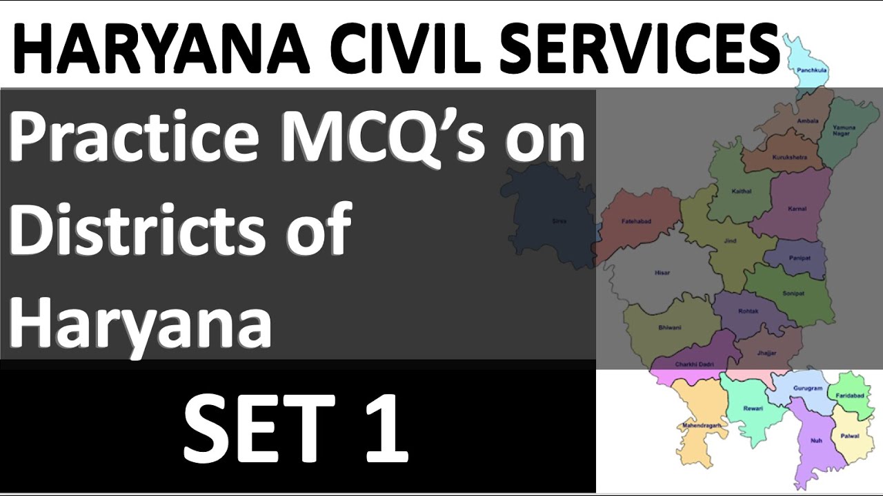 HCS 2021 Mock Test Set 1 | Districts of Haryana | New Exam Pattern | HCS 2021 Prelims Test Series
