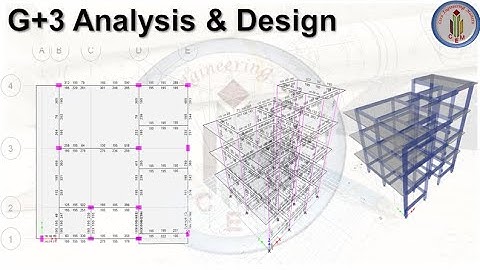 G+3 Building Analysis & Design in Etabs | G+3 building load combinations Analysis results | Etabs