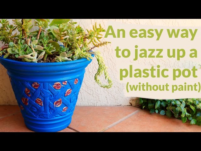 Lotta × BOTANIZE Plastic Pot SP１ Jazz Up A Plain Plastic Flower Pot, Without Using Paint! - YouTube