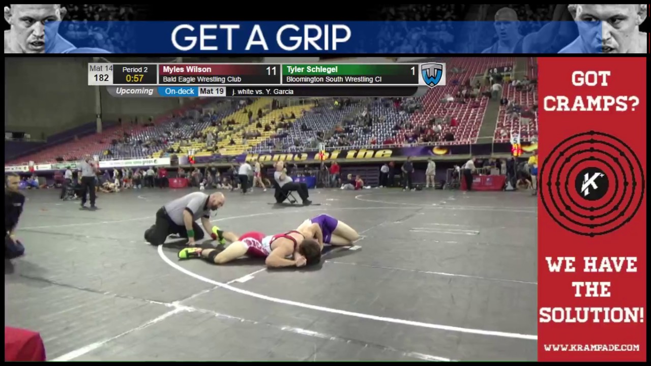 1523 Junior 182 Mat 14 Myles Wilson Bald Eagle Wrestling Club vs Tyler Schlegel Bloomington