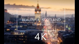 4K Explore Edinburgh -  EDINBURGH at night | Timelapse | Scotland