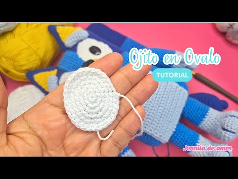 Tutorial: COMO TEJER UN OJO OVALADO - Amigurumi Tutorial - Patrón en video Español e Ingles