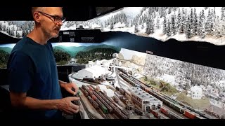 Mark Dance N scale Columbia & Western layout tour 12 Dec 2020