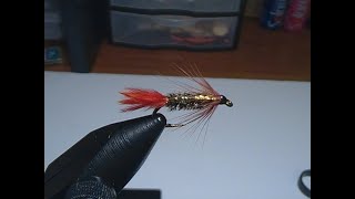 fly tying with hugh!   red tag  variant.
