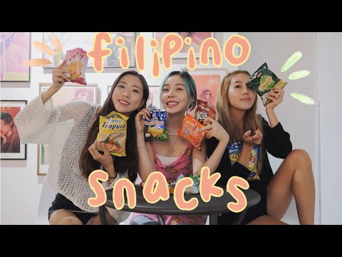 Trying Filipino snacks for the first time! w/ @joanday &amp;amp; @soobeanie_ 😋