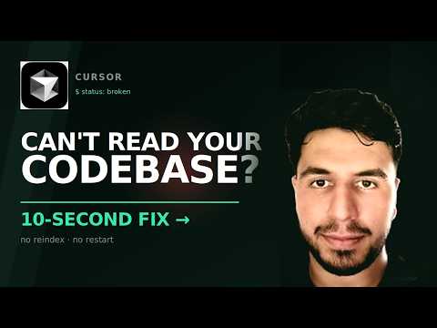 Why Cursor loses your codebase — and the 30-second fix