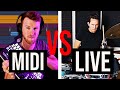 Producer VS Pro Drummer - MIDI vs LIVE DRUMS!