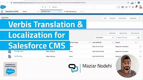 Verbis Translation & Localization for Salesforce CMS DEMO