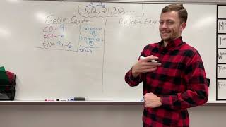 Writing a Recursive & Explicit Equation given a Sequence