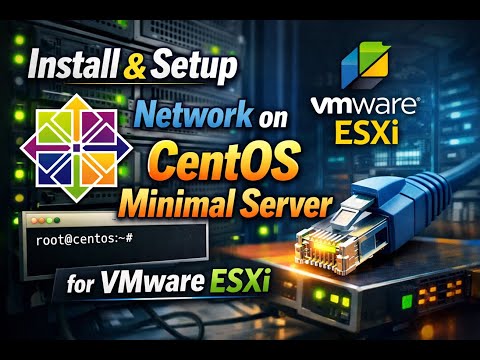 CentOS Minimal Server - Installation and Network Setup on VMware! - YouTube
