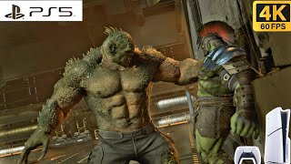 The Hulk vs Abomination Marvel's Avengers  PS5