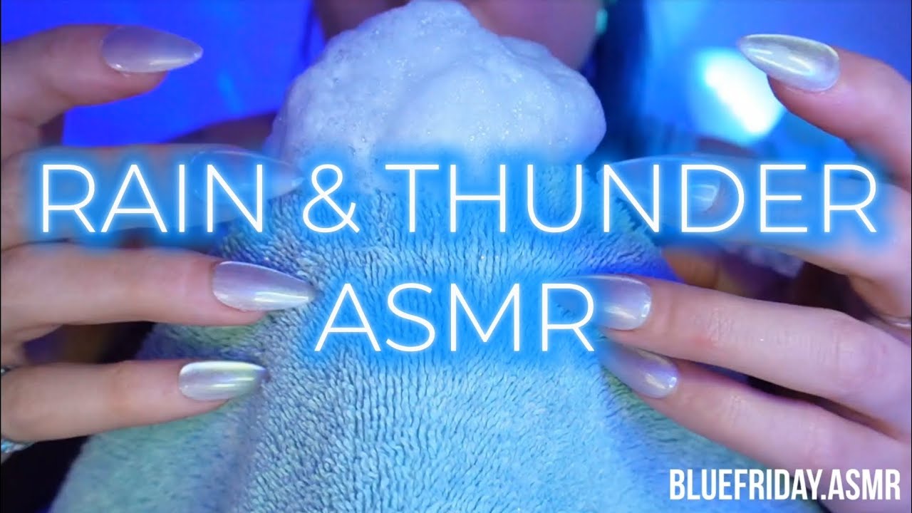 Rain & Thunder ASMR🩵 (No Music)