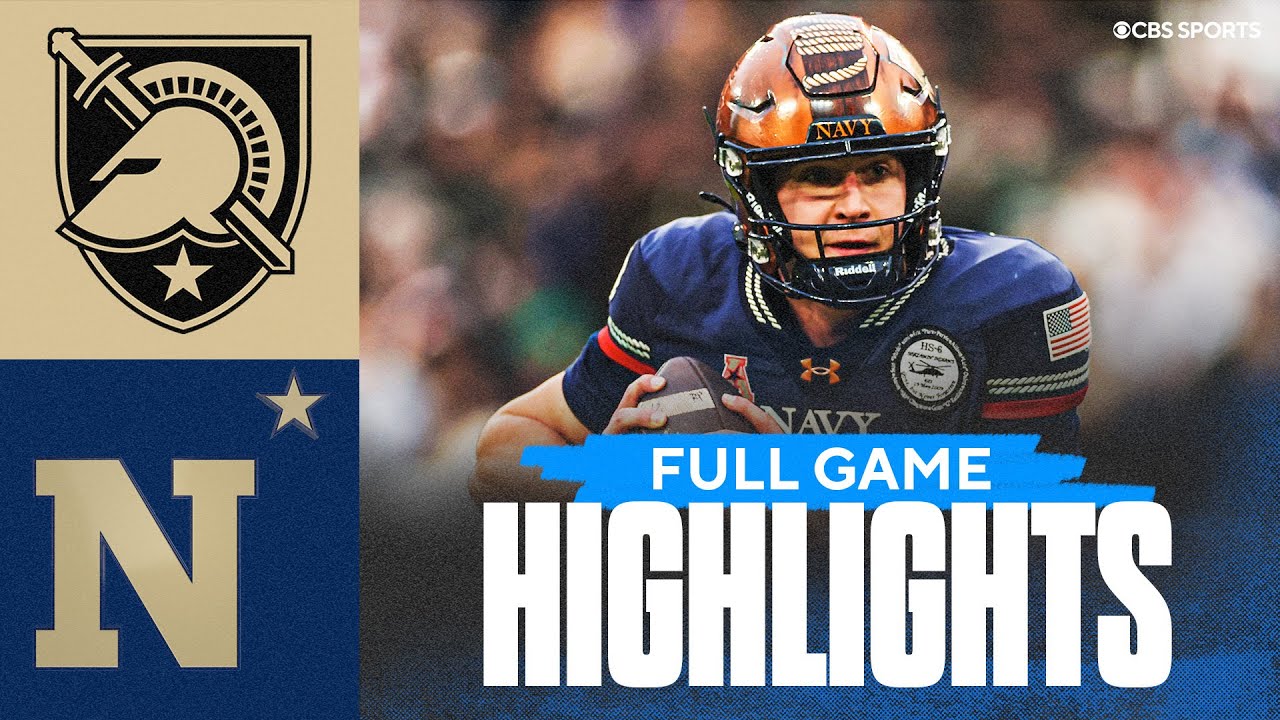 Army Black Knights vs Navy Midshipmen | Full Game Highlights