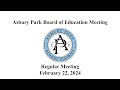 Asbury park board of education meeting  february 22 2024